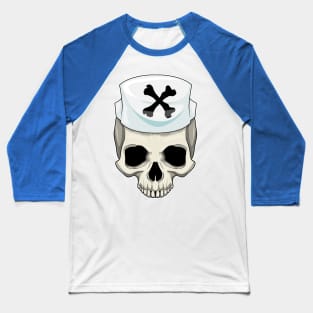 Skull Nurse Baseball T-Shirt